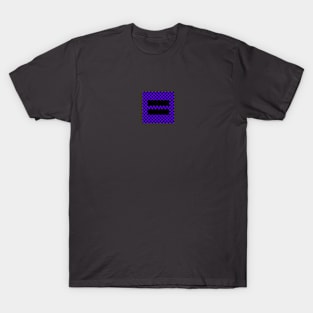 Checkerboard Equality purple T-Shirt